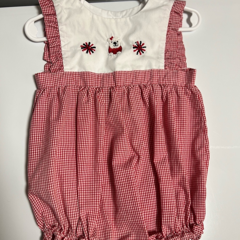 KREWE Georgia Bulldogs Red and White Baby Outfit